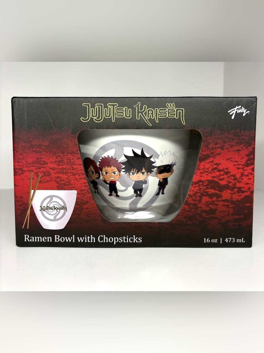 Jujutsu Kaisen Ramen Bowl with Chopsticks